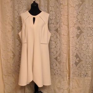 White sleeveless dress